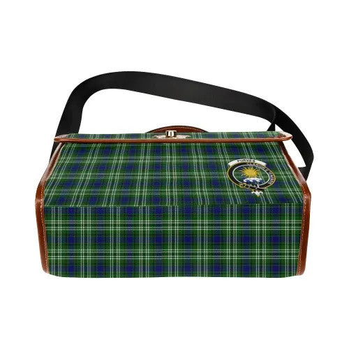 Scottish Purves Clan Crest Tartan Waterproof Canvas Bag Tartan Plaid 5