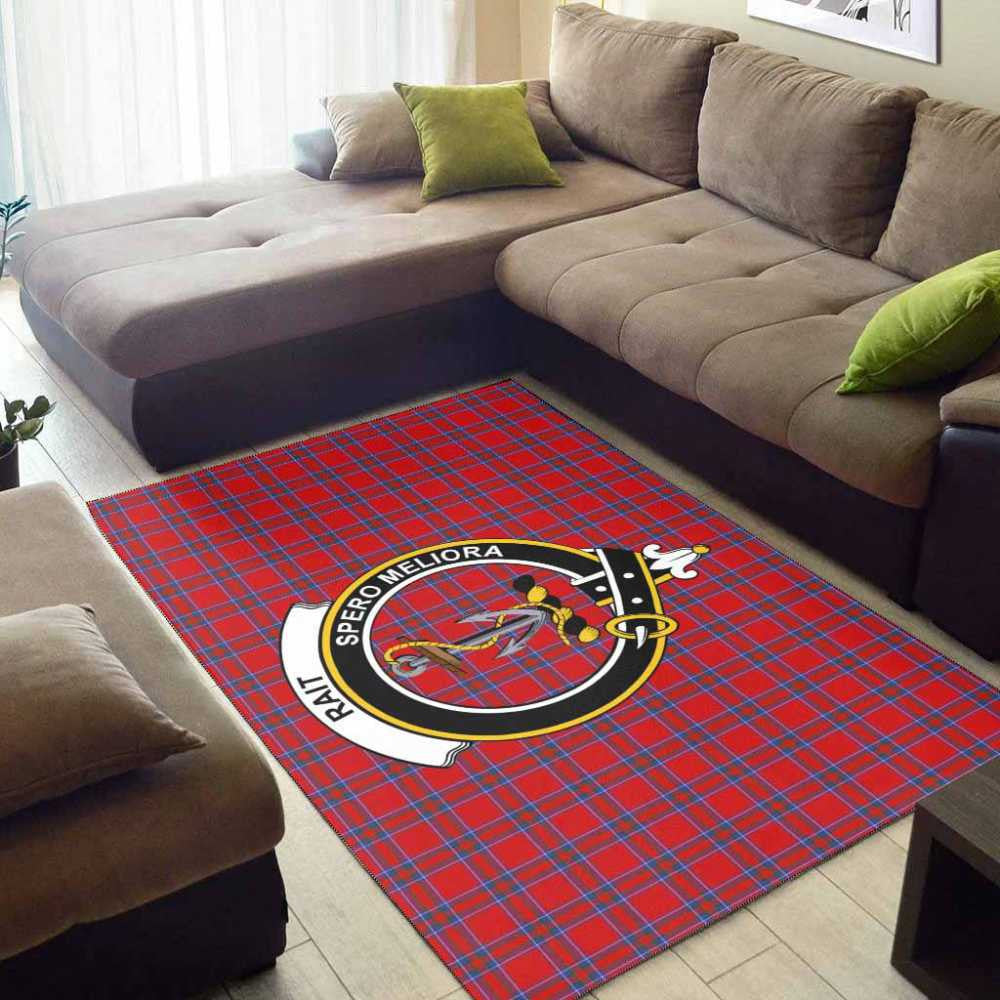 Scottish Rait Clan Badge Tartan Area Rug | Tartanplaid.co – Tartan Plaid