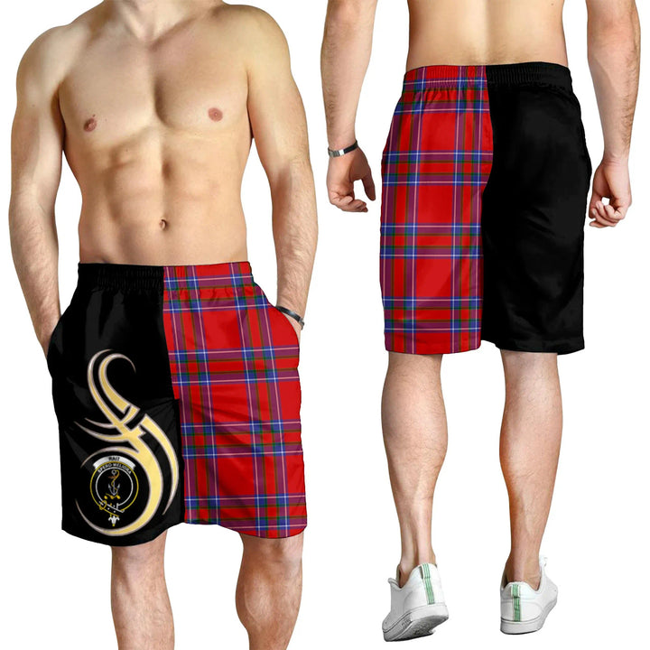 Scottish Rait Clan Crest Tartan Believe in Me Men's Shorts