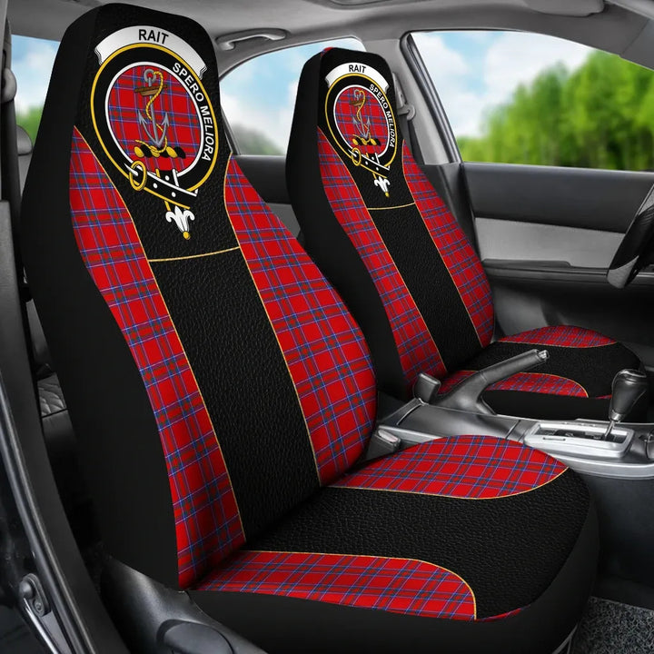 Scottish Rait Clan Crest Tartan Car Seat Covers - Special Style 3
