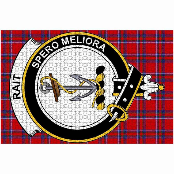 Scottish Rait Clan Crest Tartan Jigsaw Puzzle 2