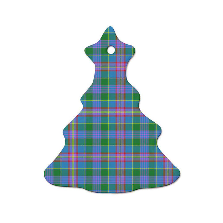 Scottish Ralston Clan Tartan Ceramic Ornament  Tree Shape Tartan Plaid