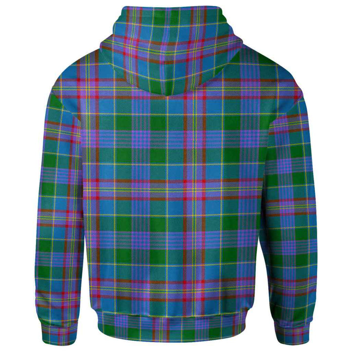 Scottish Ralston Clan Tartan Hoodie Back Side Tartan Plaid