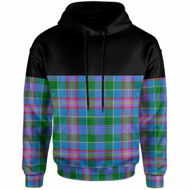 Scottish Ralston Clan Tartan Hoodie - Horizontal Style Front Side Tartan Plaid