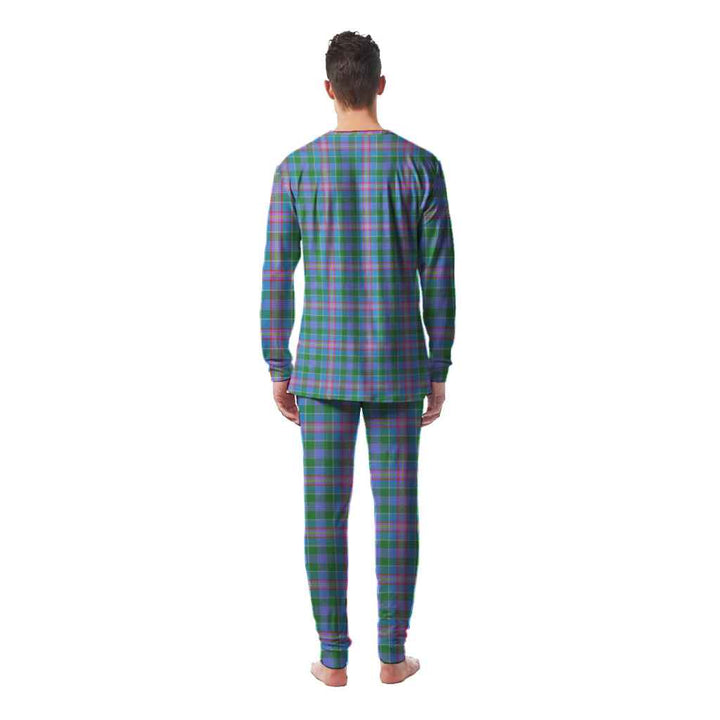 Scottish Ralston Clan Tartan Pajama Set Men Back Side Tartan Plaid