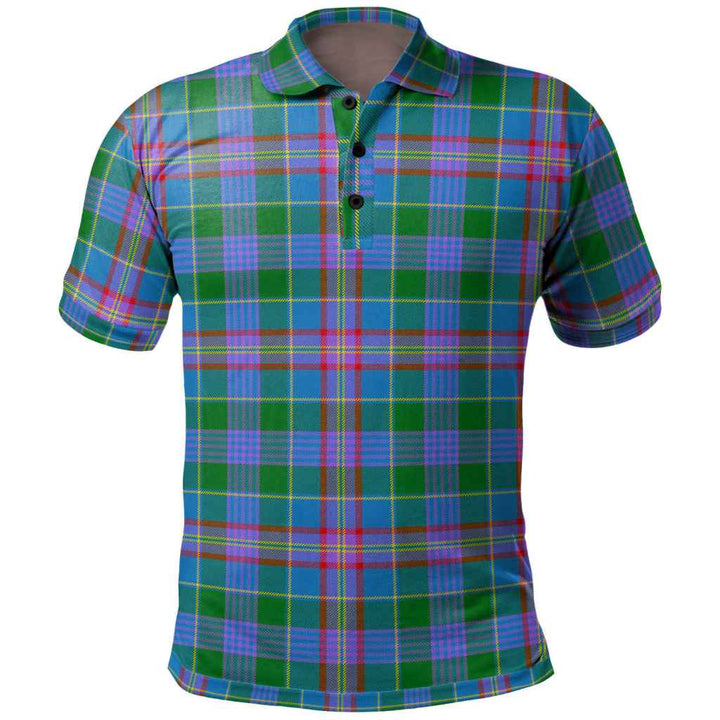 Scottish Ralston Clan Tartan Polo Shirt Front Side Tartan Plaid
