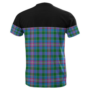 Scottish Ralston Clan Tartan T-Shirt Horizontal Style Back Side Tartan Plaid