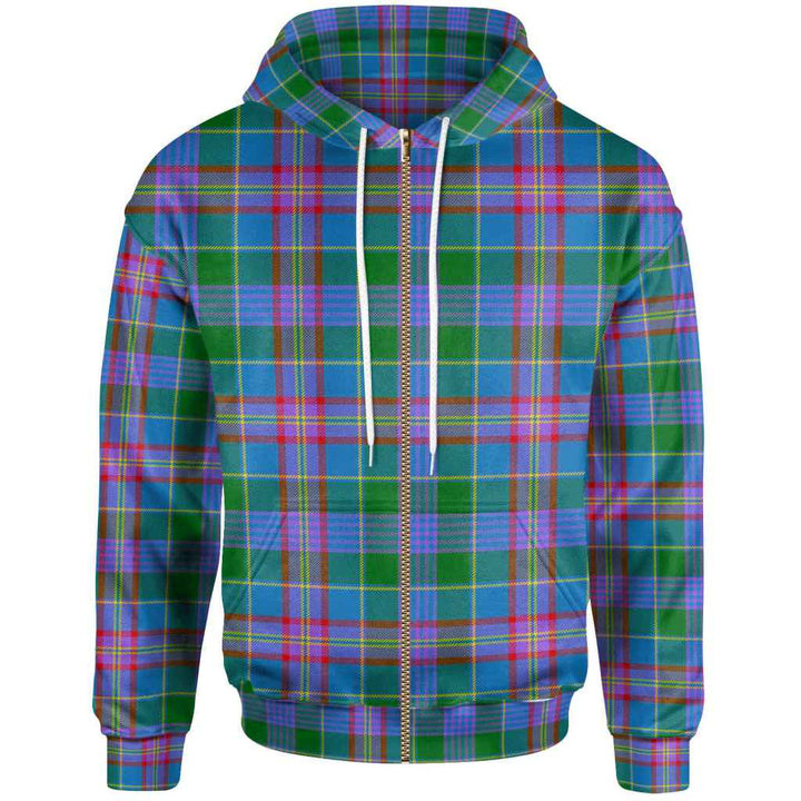 Scottish Ralston Clan Tartan Hoodie Zip Tartan Plaid