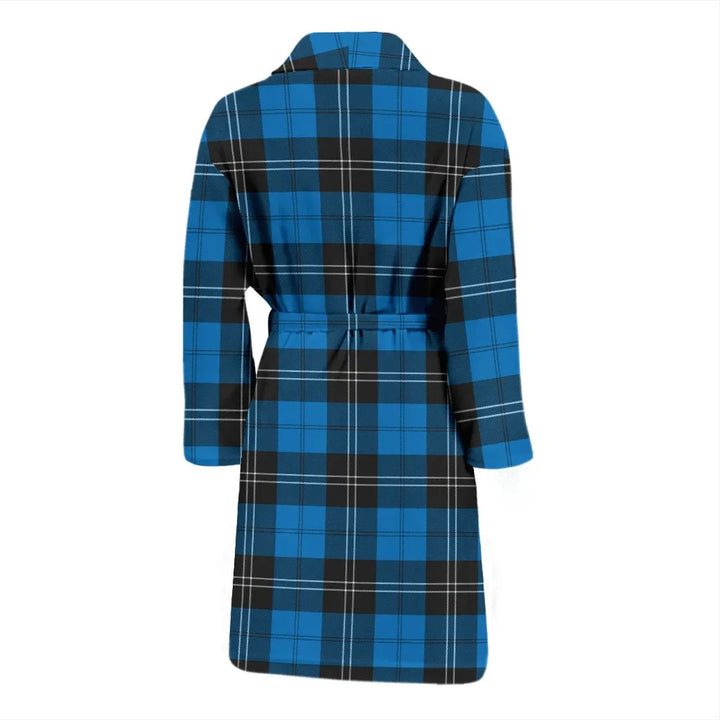 Scottish Ramsay Blue Ancient Clan Tartan Bathrobe 1