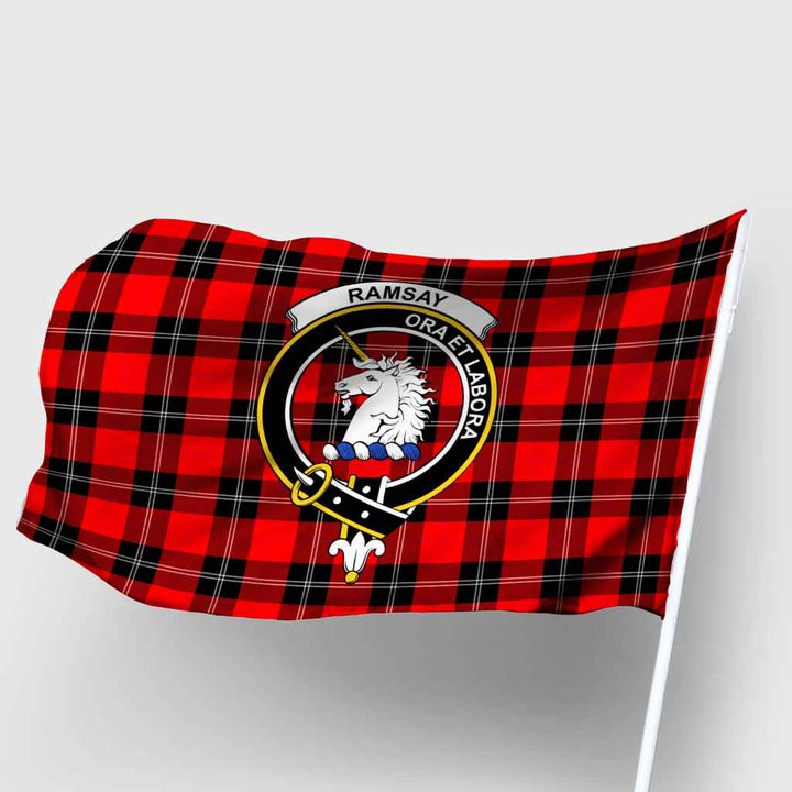 Scottish Ramsay Clan Crest Tartan Flag Parade Tartan Plaid 2
