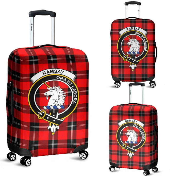 Scottish Ramsay Clan Crest Tartan Luggage Cover Tartan Plaid 1