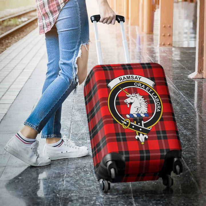 Scottish Ramsay Clan Crest Tartan Luggage Cover Tartan Plaid 3