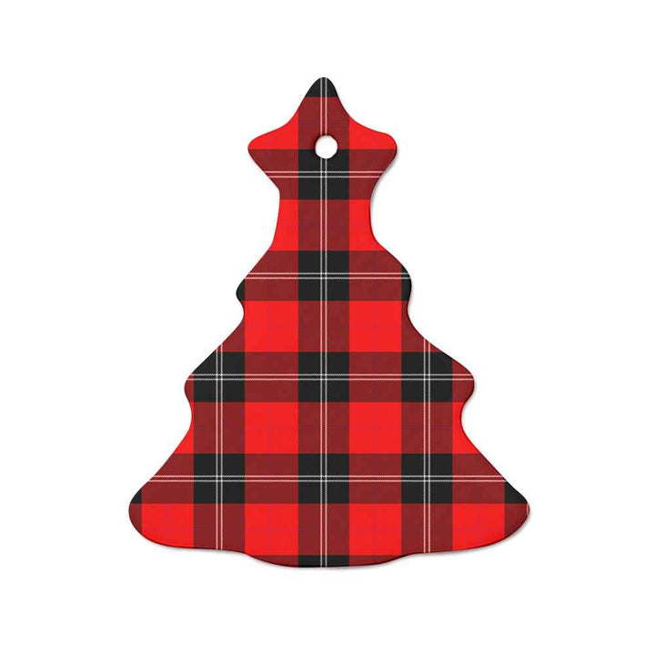 Scottish Ramsay Modern Clan Tartan Ceramic Ornament  Tree Shape Tartan Plaid