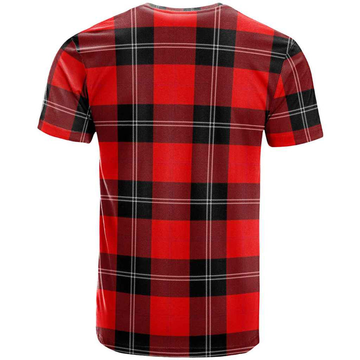 Scottish Ramsay Modern Clan Tartan T-Shirt Back Side Tartan Plaid