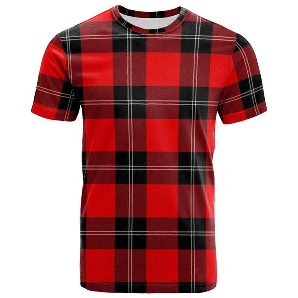 Scottish Ramsay Modern Clan Tartan T-Shirt Front Side Tartan Plaid