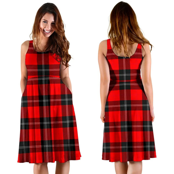 Scottish Ramsay Modern Clan Tartan Women Midi Dress