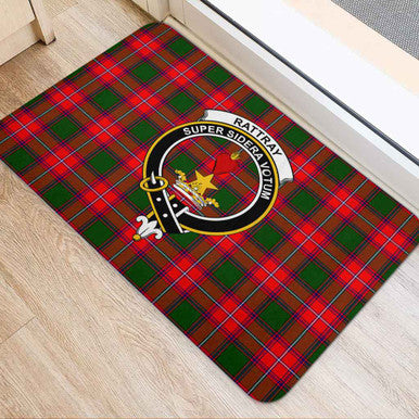Scottish Rattray Clan Crest Tartan Door Mat Tartan Plaid 2