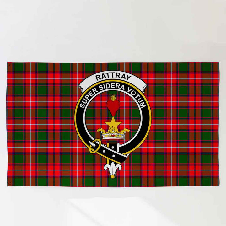 Scottish Rattray Clan Crest Tartan Flag Parade Tartan Plaid 3