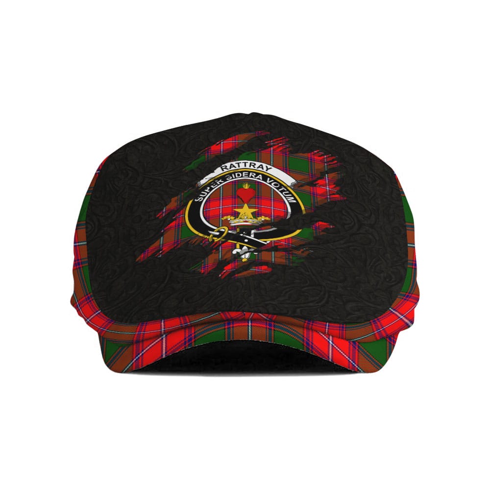 Scottish Rattray Clan Crest Tartan Flat Cap - Scratch Style – Tartan Plaid