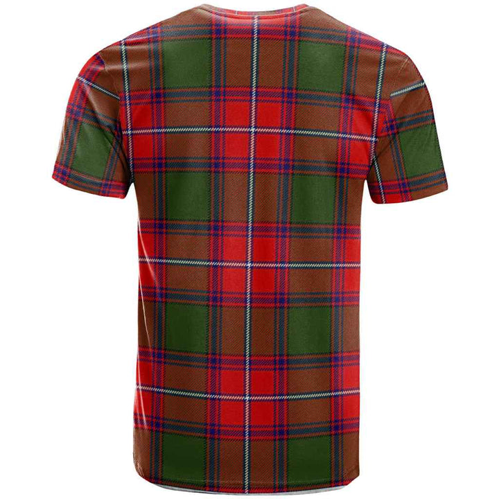 Scottish Rattray Clan Crest Tartan T-Shirt Back Side Tartan Plaid