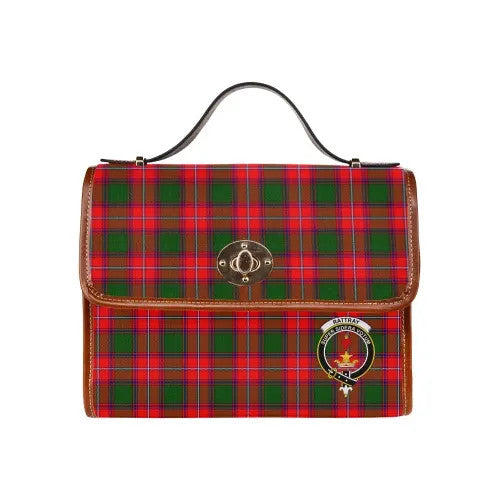 Scottish Rattray Clan Crest Tartan Waterproof Canvas Bag Tartan Plaid 2