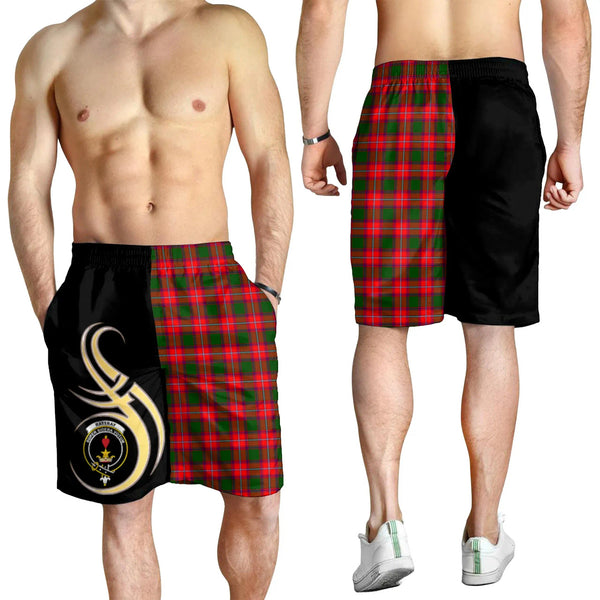 Scottish Rattray Modern Clan Crest Tartan Believe in Me Men's Shorts