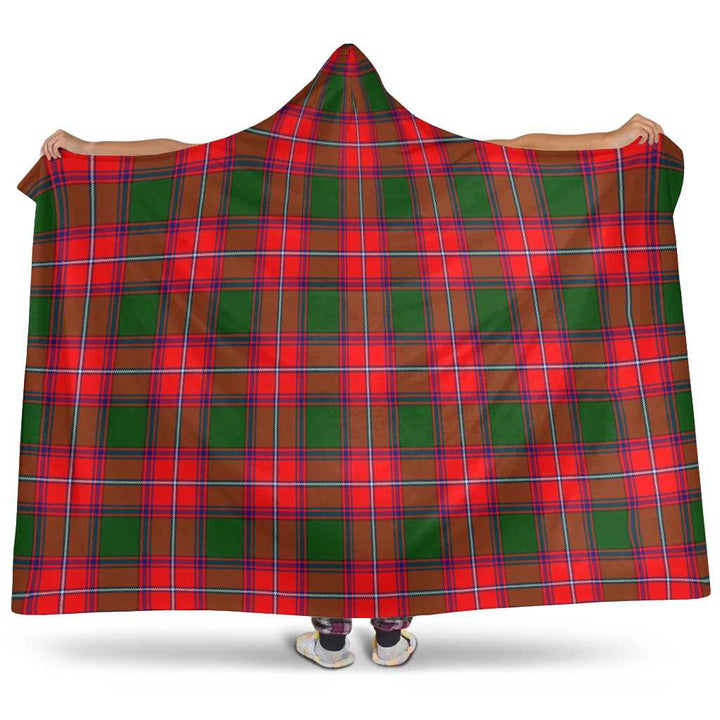 Scottish Rattray Modern Clan Tartan Hooded Blanket Tartan Plaid 1