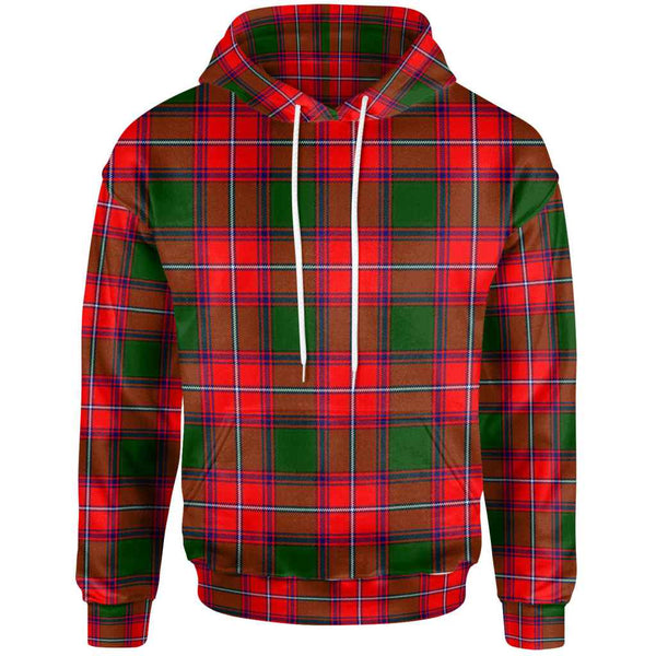 Scottish Rattray Modern Clan Tartan Hoodie Front Side Tartan Plaid