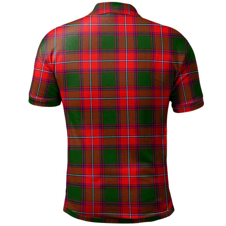 Scottish Rattray Modern Clan Tartan Polo Shirt Back Side Tartan Plaid