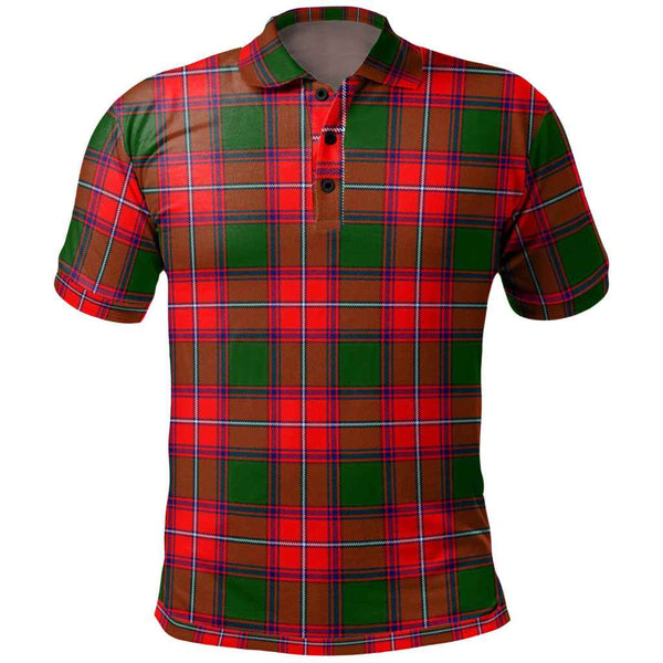 Scottish Rattray Modern Clan Tartan Polo Shirt Front Side Tartan Plaid