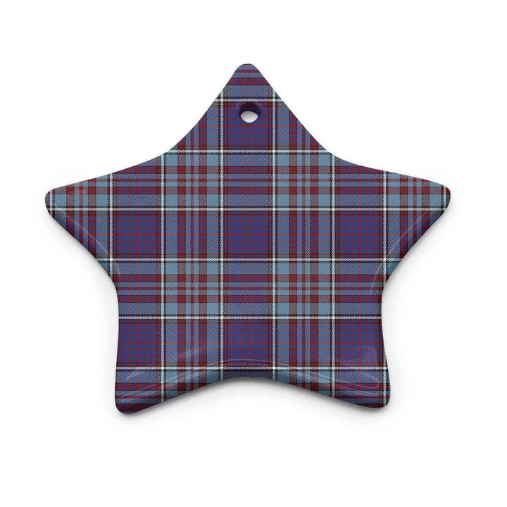 Scottish RCAF Clan Tartan Ceramic Ornament Star Shape Tartan Plaid