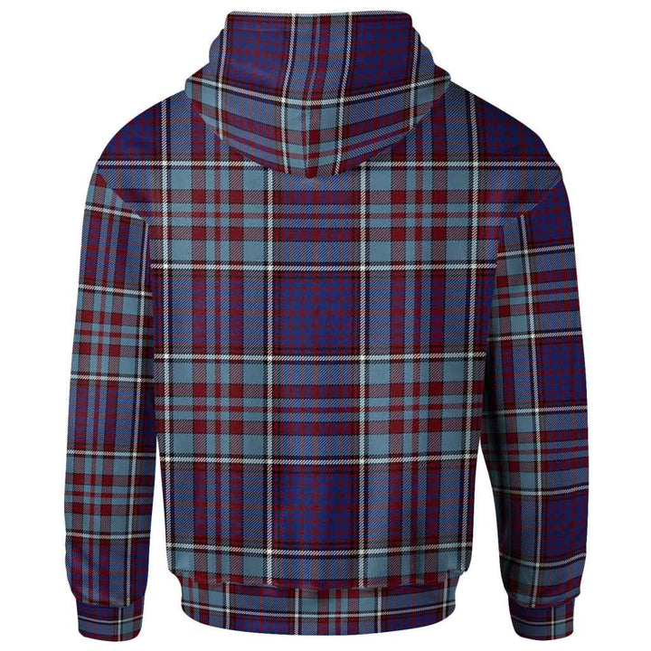 Scottish RCAF Clan Tartan Hoodie Back Side Tartan Plaid