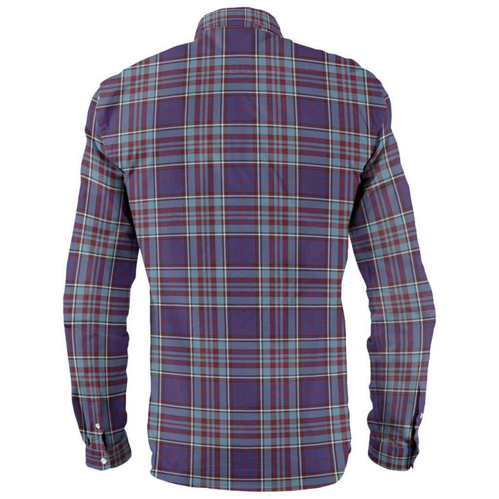 Scottish RCAF Clan Tartan Long Sleeve Shirt Back Side Tartan Plaid
