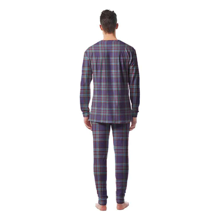 Scottish RCAF Clan Tartan Pajama Set Men Back Side Tartan Plaid