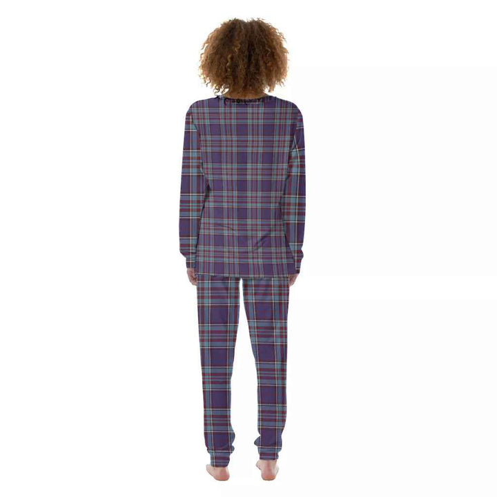 Scottish RCAF Clan Tartan Pajama Set Women Back Side Tartan Plaid