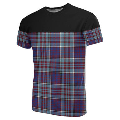 Scottish RCAF Clan Tartan T-Shirt Horizontal Style Front Side Tartan Plaid