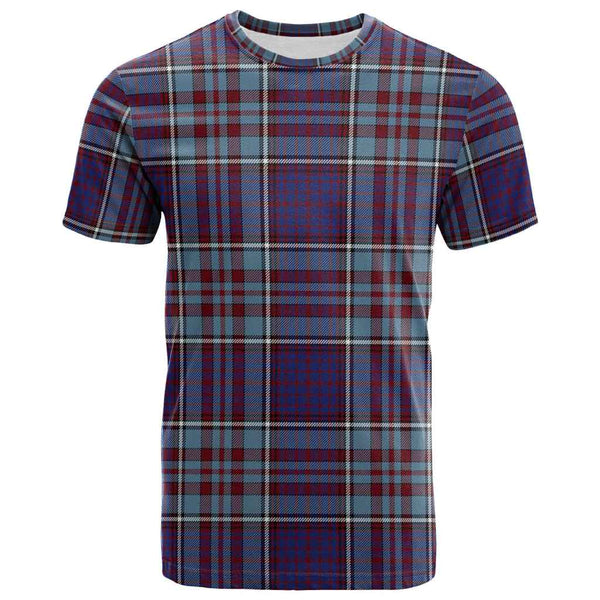 Scottish RCAF Clan Tartan T-Shirt Front Side Tartan Plaid
