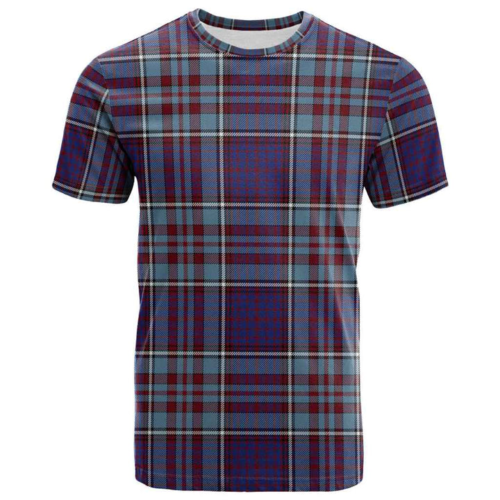 Scottish RCAF Clan Tartan T-Shirt Front Side Tartan Plaid