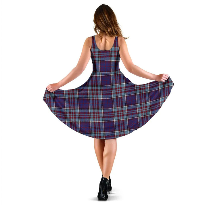 Scottish Rcaf Clan Tartan Women Midi Dress