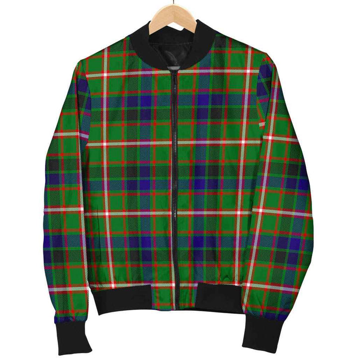 Scottish Reid Green Clan Tartan Bomber Jacket Tartan Plaid 1