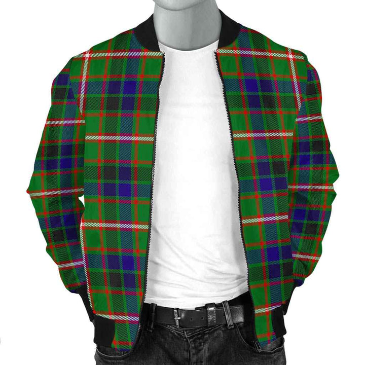Scottish Reid Green Clan Tartan Bomber Jacket Tartan Plaid 2