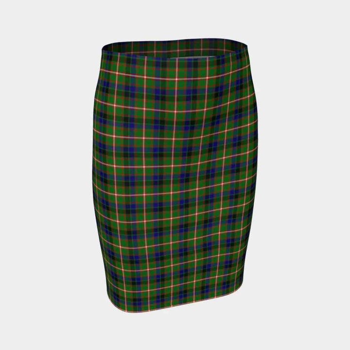 Scottish Reid Green Clan Tartan Fitted Skirt Tartan Plaid 1