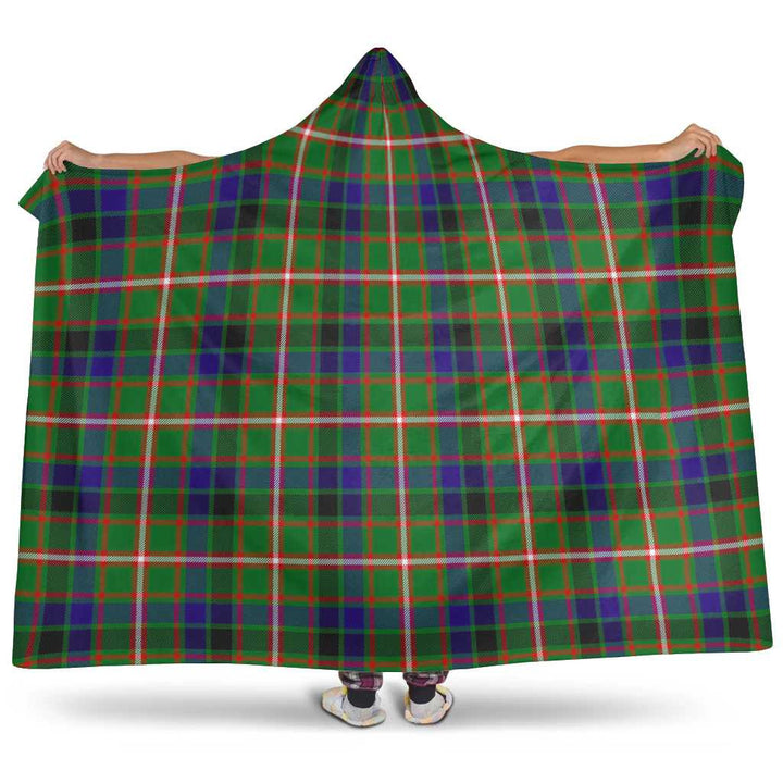 Scottish Reid Green Clan Tartan Hooded Blanket Tartan Plaid 1