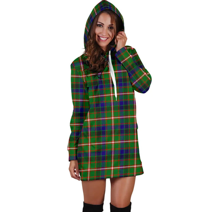 Scottish Reid Green Clan Tartan Hoodie Dress
