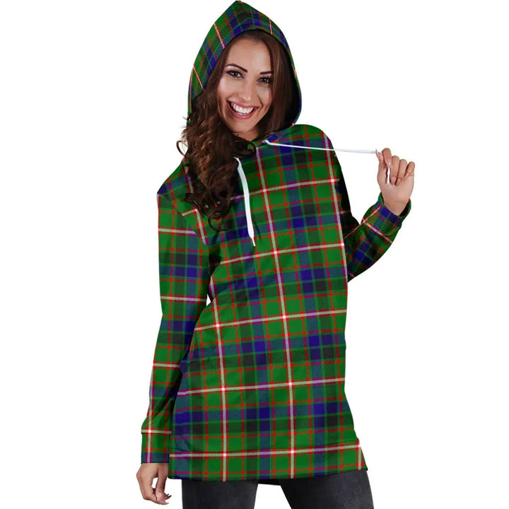 Scottish Reid Green Clan Tartan Hoodie Dress