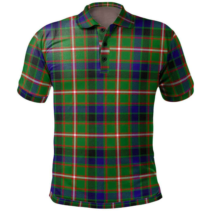 Scottish Reid Green Clan Tartan Polo Shirt Front Side Tartan Plaid