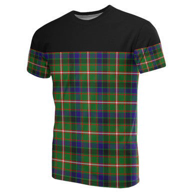 Scottish Reid Green Clan Tartan T-Shirt Horizontal Style Front Side Tartan Plaid