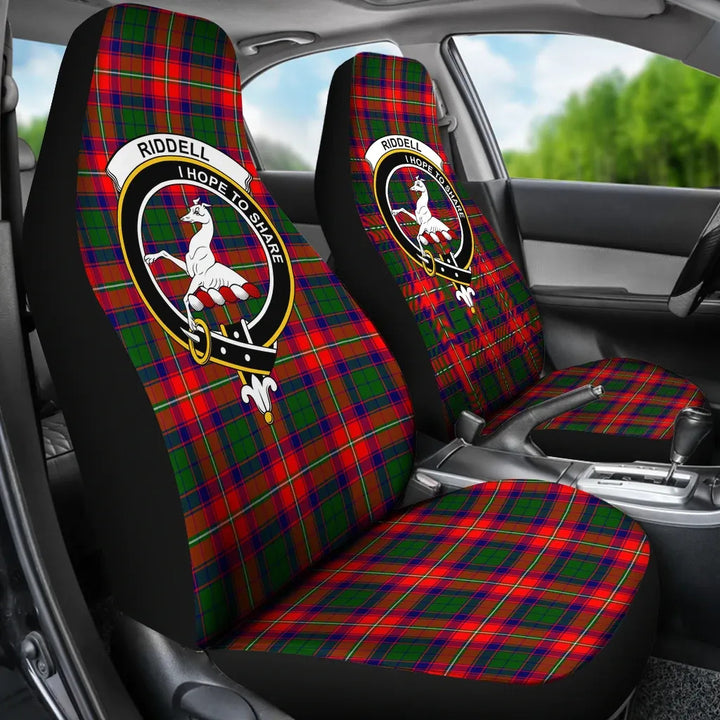 Scottish Riddel Clan Crest Tartan Car Seat Covers 3
