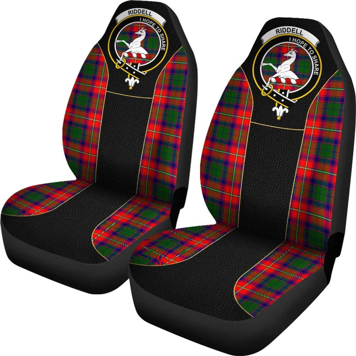 Scottish Riddell Clan Crest Tartan Car Seat Covers - Special Style 2