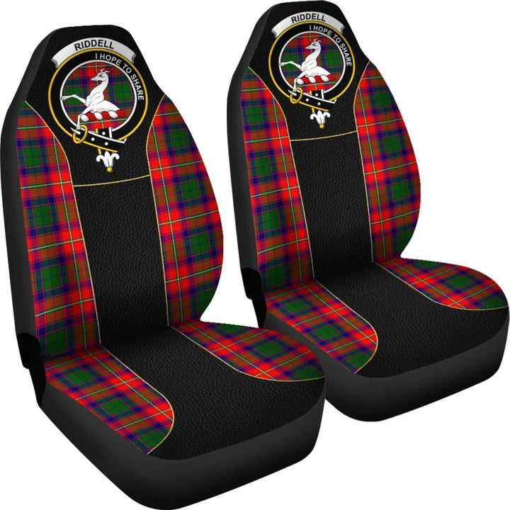 Scottish Riddell Clan Crest Tartan Car Seat Covers - Special Style 4